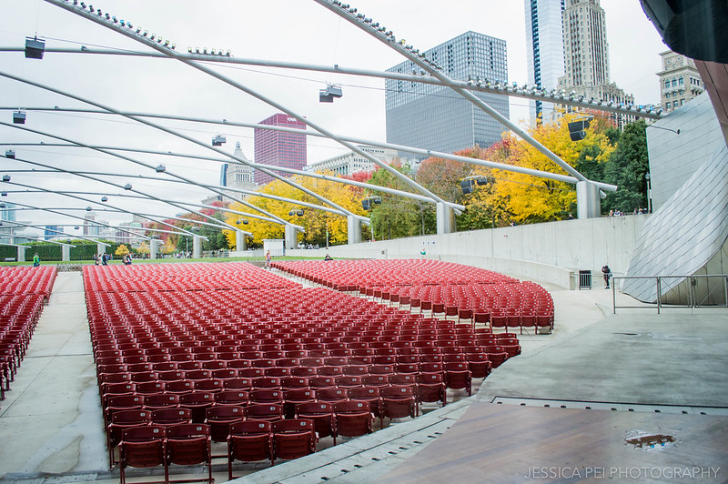 Outdoor Concert Venue Jay Pritzker Pavilion in Chicago Millennium Park