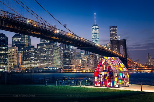 city nyc bridge sunset ny newyork building glass tom brooklyn canon manhattan stained 5d bluehour fruin tomfruin