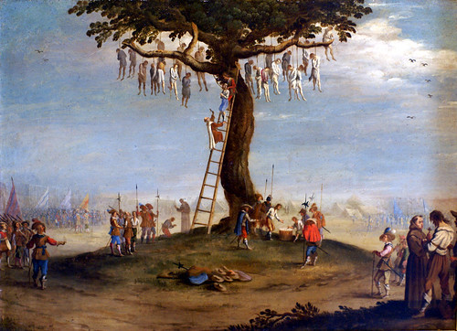 Jacques Callot, Die Gräuel des Krieges / Der Galgenbaum (Scene from the Grandes Misères de la Guerre)