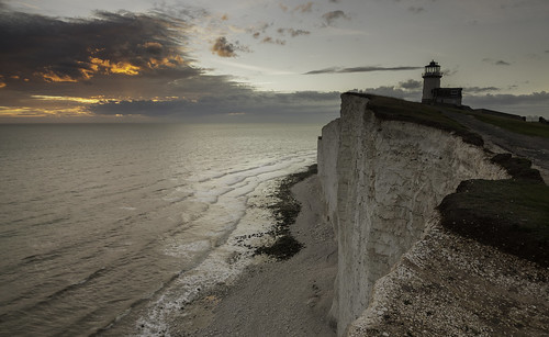 park sunset sea england cliff lighthouse white sisters downs sussex chalk south east national seven eastbourne belle tout cliifs