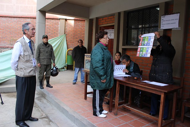 Chief of OAS Electoral Observation Mission Present at Voting Process in Bolivia