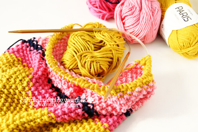 Mustard seed stitch scarf