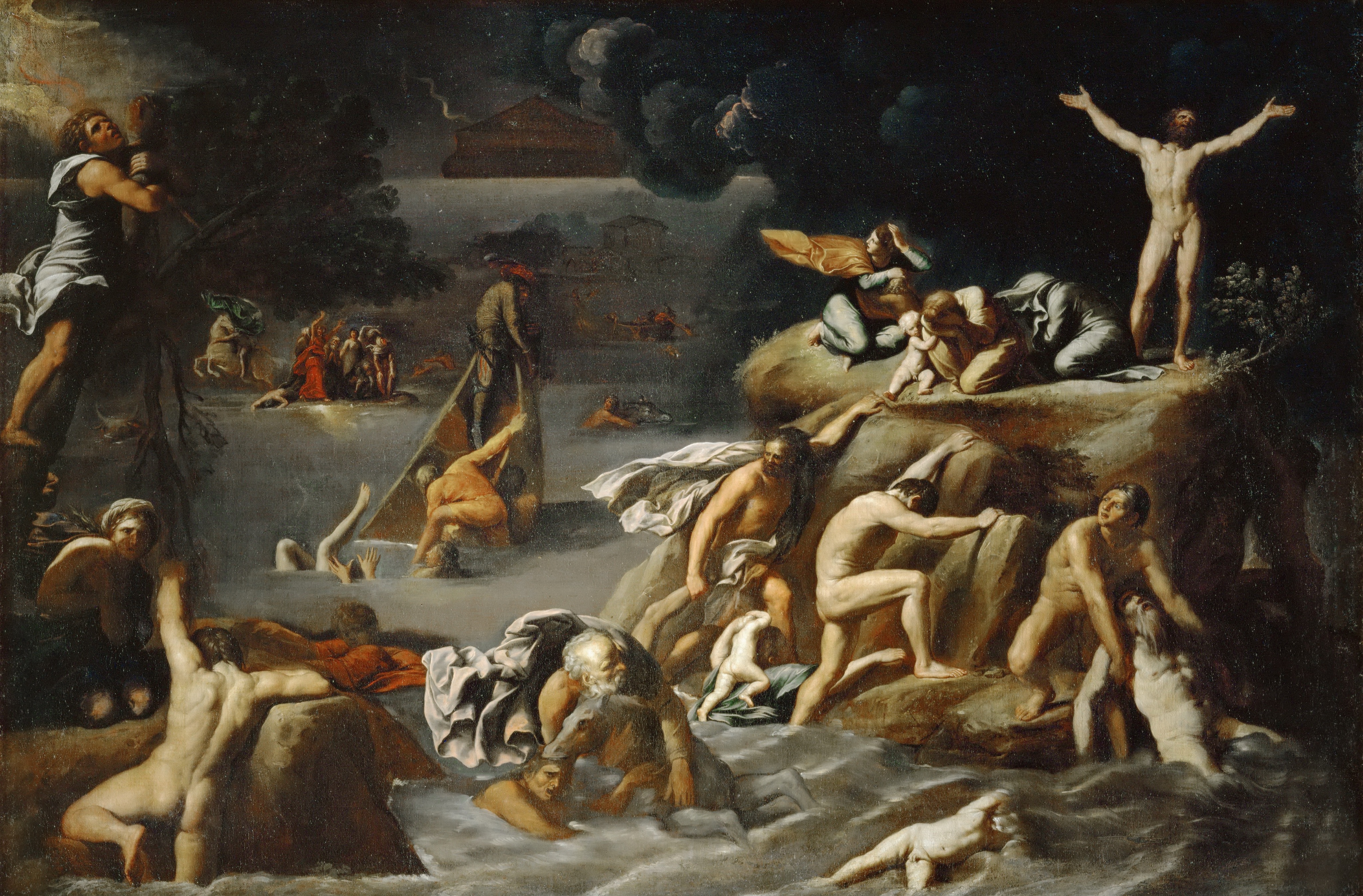 Antonio Carracci - The Deluge [c.1616-18]