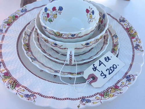 $200 plates, French market
