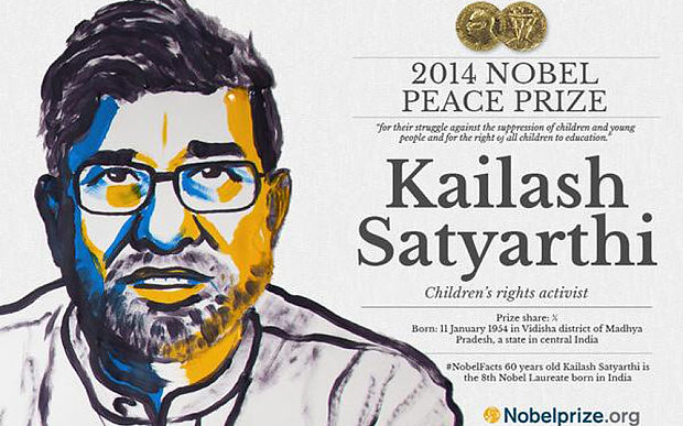 Nobel Peace Prize winner Kailash Satyarthi