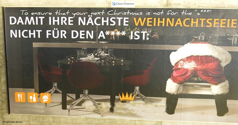 Santa in Migros advertisement