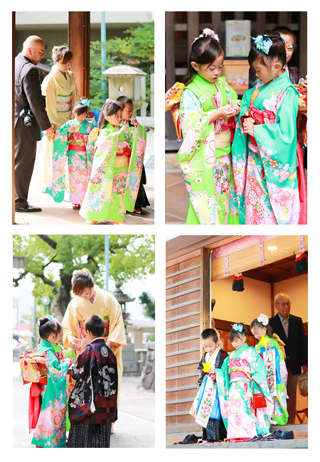 七五三写真　出張撮影　深川神社　窯垣の小径　愛知県瀬戸市　記念　家族写真