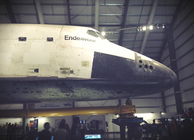 Space Shuttle Endeavour and Aquarium