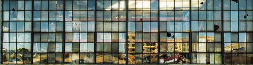 windows steelframe brokenglass glass warehouse old structure history tacphotography tomclarknet panoramic panorama wideaspect