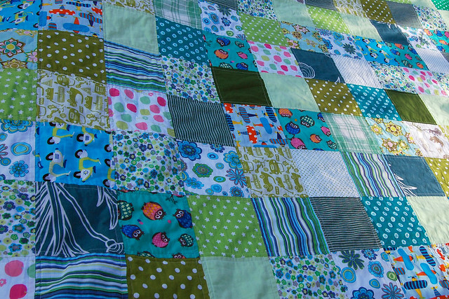 LB patchwork blanket - finished