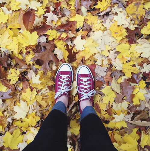 Fall feet.