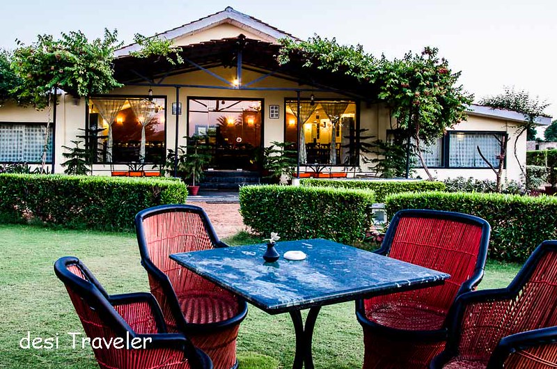 Lawns dining hall Pushkar Resorts