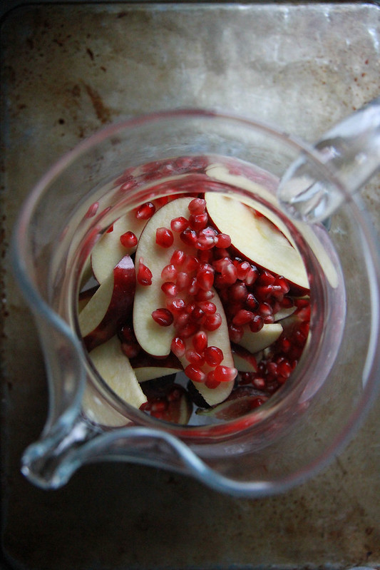 Autumn Sangria with Apples, Pomegranates and Figs