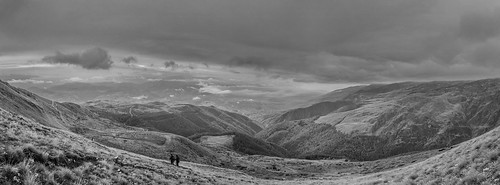 autumn blackandwhite panorama nature monochrome landscape nikon hiking pano panoramic macedonia photomerge shar shara planina d5100