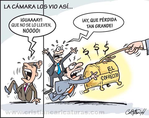 Las Caricaturas de Cristian Hernández: La cámara los vio así...