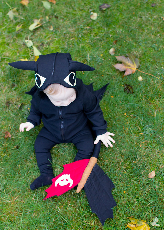 baby toothless the night fury costume