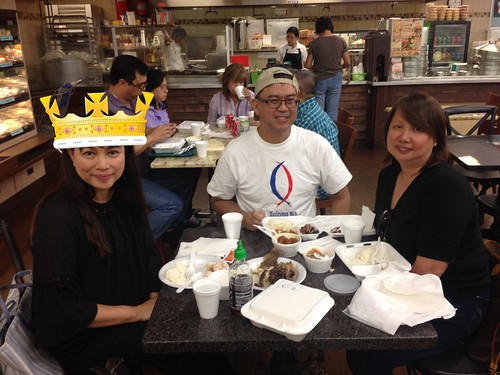 Queen, lunch with Len and Bong, Island Pacific