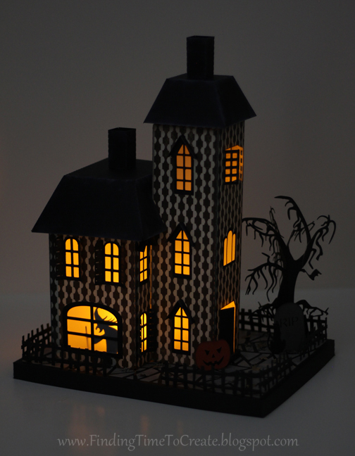 Halloween 3d Haunted House Template