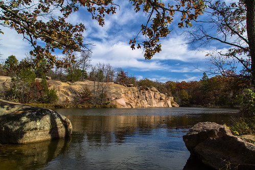 statepark autumn fall pond missouri quarry elephantrocks quarrypond missouristateparks elephantrocksstatepark
