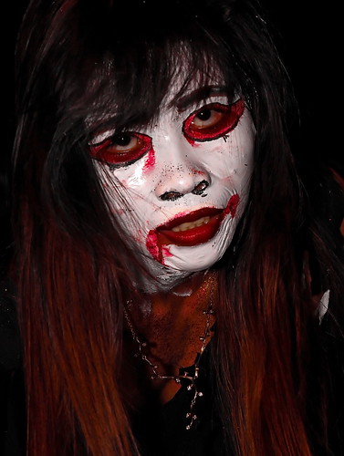 portrait halloween girl costume scary vampire spooky ugly phl philippinen vampir kostüm verkleidung negrosoriental paniabonan