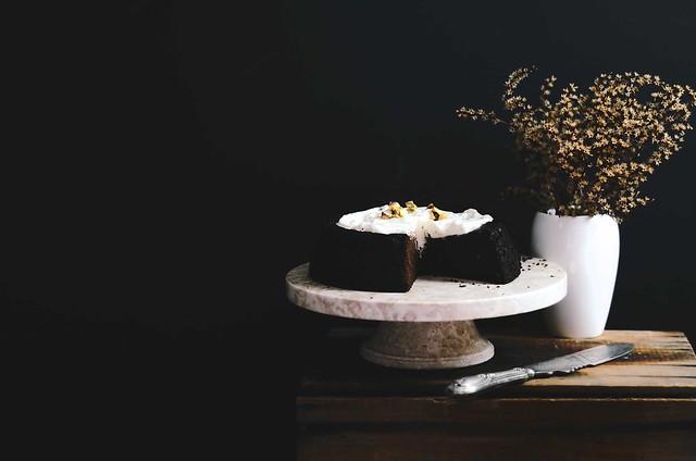 Warm Dark Chocolate Brown Rice Cake - Guest Post for @BeardandBonnet | A Brown Table