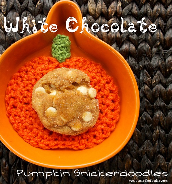 White Chocolate Pumpkin Snickerdoodles