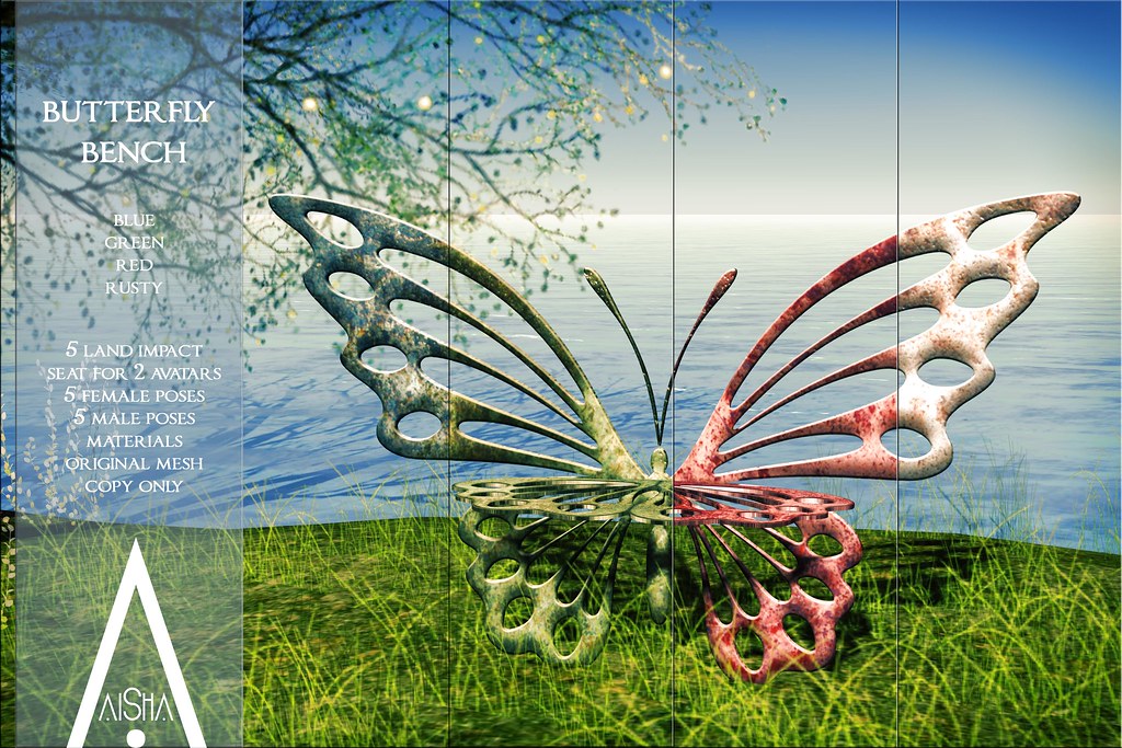AiShA Butterfly Bench @ We <3 Roleplay - SecondLifeHub.com