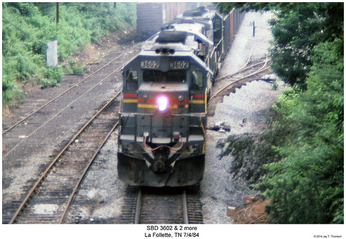 railroad train diesel tennessee railway trains locomotive trainengine sbd emd sd402 seaboard sd40 lafollette seaboardsystem sixaxle