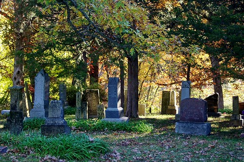 autumn cemetery