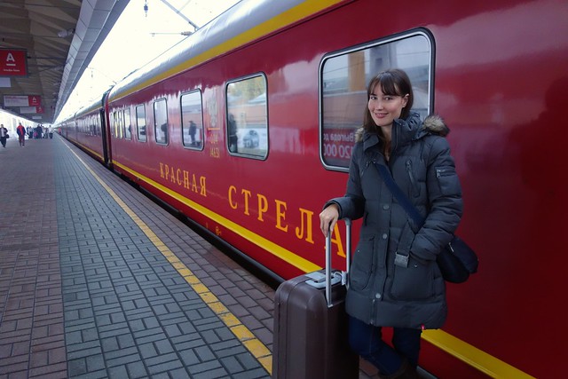 638 - En el tren Krasnaya Strela (Flecha Roja)