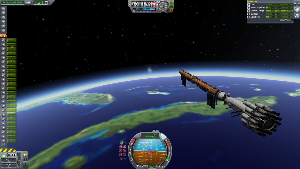 OS Bedrich Smetana in 300 km Low Earth Orbit, ready for additional modules and visiting ships