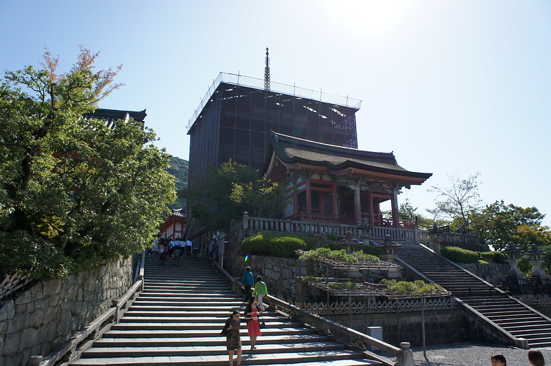 清水寺 工事中の三重塔