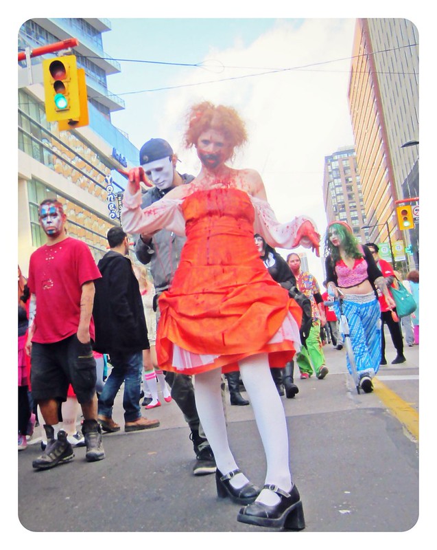 Toronto zombie walk and Halloween parade 2014