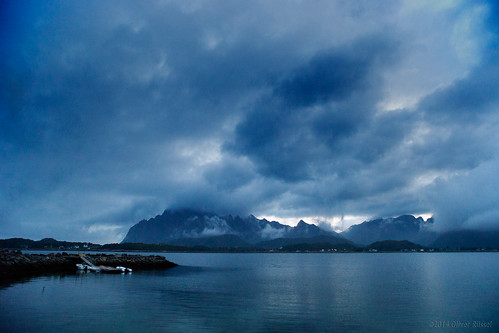 blue sea mountains water weather norway clouds landscape fjord oru lofoten razor 2014 sandvika