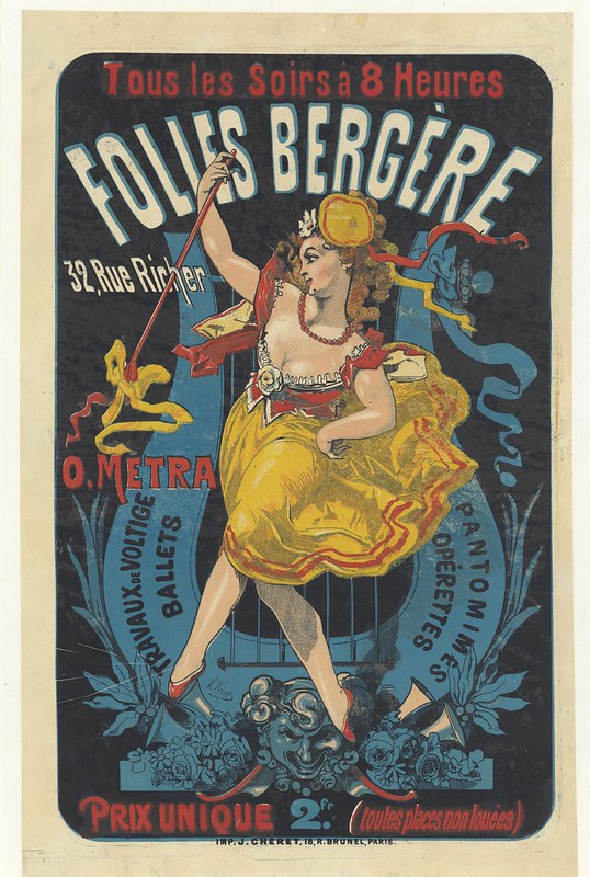 19th cent. french music-hall poster
