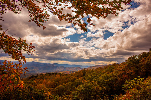 blue autumn usa fall america landscape laub herbst north ridge parkway matthias carolina amerika landschaft hillen matthiashillen