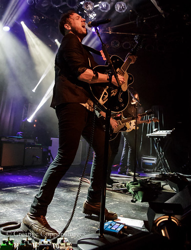Mikel Jollett of The Airborne Toxic Event meant business Friday night at The Commodore. Photo by Creative Copper Images, Vancouver, BC, Oct. 24, 2014.