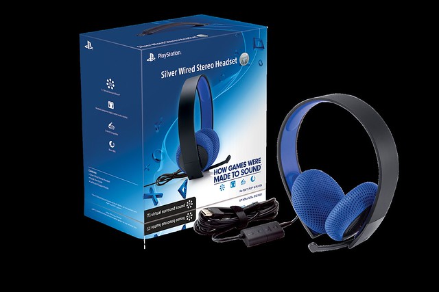 PlayStation Silver Wired Stereo Headset