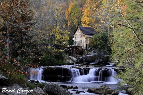 autumn trees red orange fall water leaves yellow waterfall nikon october ngc westvirginia appalachian hdr gristmill d800 2014 babcockstatepark gladecreekmill