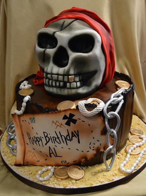Pirate Themed Cake by Sweet Ideas The Cake Shoppe