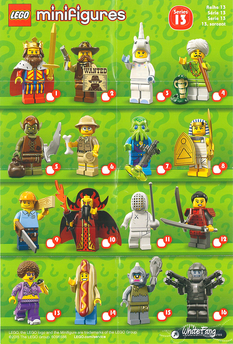 LEGO COLLECTABLE MINIFIGURES SERIES 13 YOU PICK//CHOOSE FROM LIST USED CMF