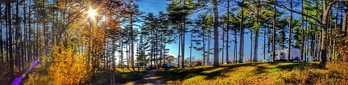 road park wood blue autumn trees light sunset ohio sky autostitch panorama orange usa sun tree green fall yellow canon geotagged eos rebel october midwest skies jamie cincinnati pano parks panoramas roads campout dslr geotag hdr app facebook 2014 500d handyphoto wintonwoods smed teamcanon t1i iphoneedit snapseed jamiesmed creepycampout