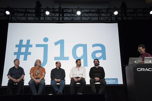 John Rose, James Gosling, Brian Goetz, Brian Oliver, Charles Nutter and Mark Reinhold, Community Panel, JavaOne Technical Keynote Replay, JavaOne 2014 San Francisco