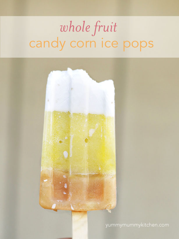 candy corn ice pops