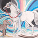 白馬と埴輪の馬之図