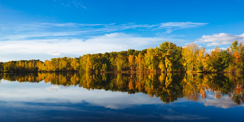 autumn trees reflection fall nature water outdoors washington colorful fallcolors bluesky pacificnorthwest canonef2470mmf28lusm ellensburg canoneos5dmarkiii johnwestrock