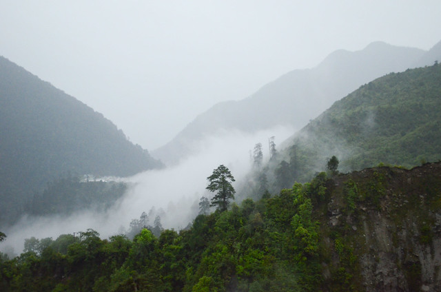 Mountain view in Thangu