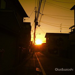 thanks for today! #sunset #osaka #japan