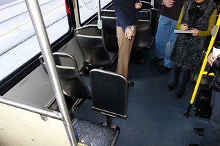 Single seats by the rear passenger door