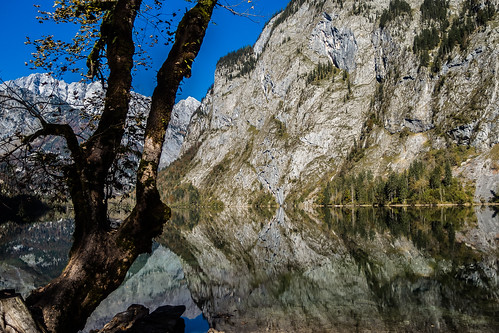 lake mountains reflection herbst berge spiegelung landschaften obersee